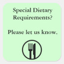 Search for dietary stickers Food