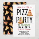 Recherche de pizza party anniversaire invitations Anniversaire de garçon