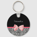 Search for pink leopard print keychains Girly