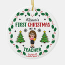 Search for teachers ornaments Education