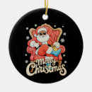 Search for african american santa ornaments Xmas