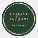 Search for forest wedding stickers Gold