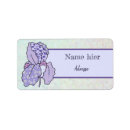 Search for purple iris return address labels Botanical