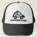 Search for boys car hats Police
