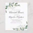 Search for succulent rehearsal dinner invitations Rustic