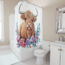 Search for highland cow shower curtains Watercolor