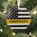 Search for 911 ornaments Thin yellow line