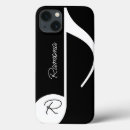 Recherche de symboles musique iphone coques Noir et blanc