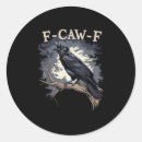 Search for funny bird stickers F caw f