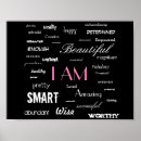 Search for positive affirmation word art Pink