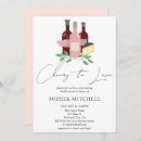 Recherche de douche nuptiale vin invitations Moderne