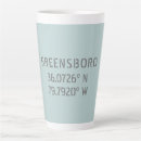 Recherche de longitude tasses Latitude et longitude