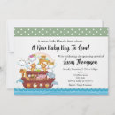 Search for noahs ark baby boy shower invitations For her