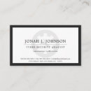 Search for administrator business cards Black and white