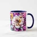 Search for purple and white flowers mugs Pink