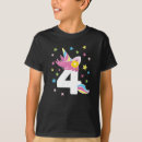 Search for unicorn birthday kids tshirts Horn