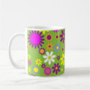 Recherche de flower power tasses Rétro