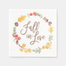 Search for fall napkins Bridal shower