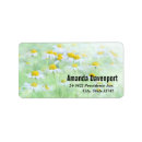 Search for white daisy return address labels Summer
