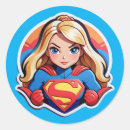 Search for superhero girl stickers Supergirl