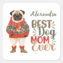 Search for pug dogs stickers Watercolor