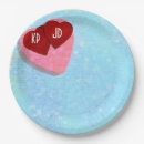 Search for red heart plates Love symbol