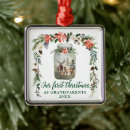 Search for mason jar ornaments First christmas