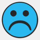 Search for sad face stickers Blue
