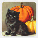 Search for vintage halloween black cat stickers Spooky
