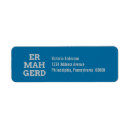 Search for comical return address labels Silly
