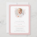 Search for pink christening invitations Coquette