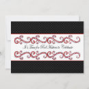 Search for red swirls invitations Black