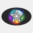 Search for wiccan symbols stickers Pentagram