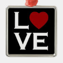 Search for red heart ornaments Married
