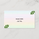 Recherche de pastel color business cards Élégant