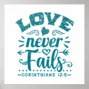 Search for love never fails posters Inspirational
