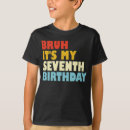 Recherche de septième tshirts Fête d'anniversaire