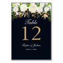 Search for navy and gold table cards Floral