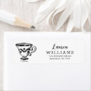 Search for tea cup return address labels Baby shower