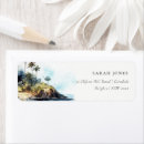 Search for seascape return address labels Modern elegant