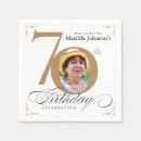 Search for 70th birthday napkins Typography
