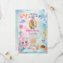 Search for mermaid save the dates Under the sea