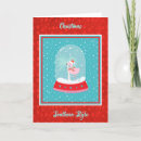 Search for flamingo christmas cards Snow globe