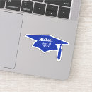 Search for graduation cap and tassel stickers Blue