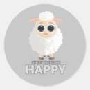Search for happy sheep stickers Cartoon