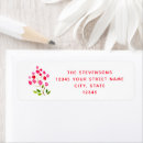 Search for festive floral return address labels Modern
