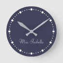 Search for dark navy blue clocks Modern