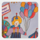 Search for party clown stickers Watercolor