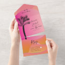 Search for pink tree wedding invitations Tropical
