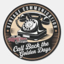 Search for communications stickers Vintage